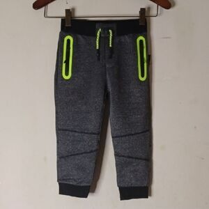 Children's Gray Joggers with Neon Accents